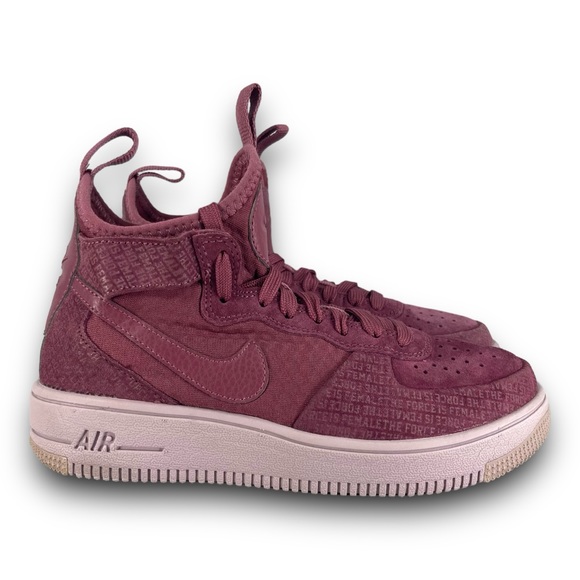Nike Air Force 1 Ultraforce Mid Sneakers AJ1701-600 Shoes Vintage Wine Women 5.5 - Picture 1 of 9